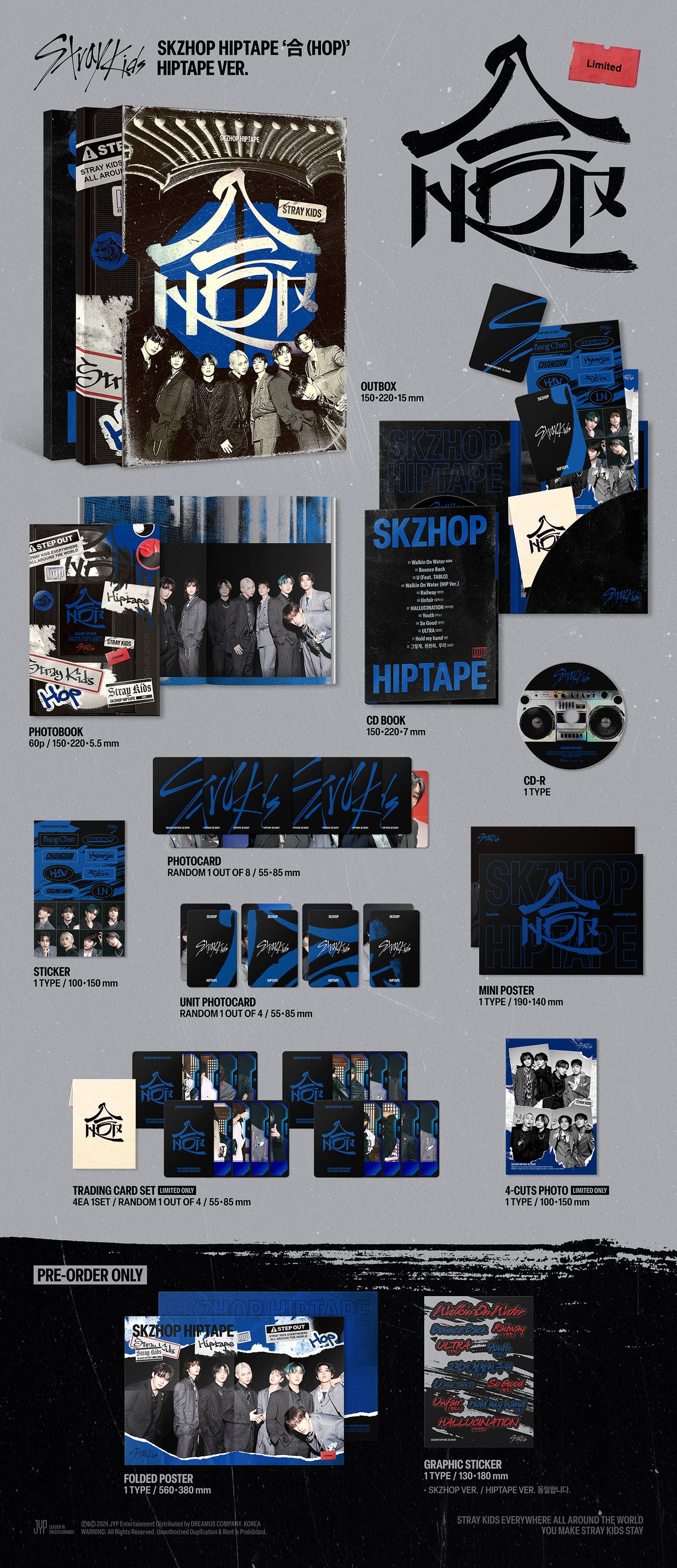 Stray Kids - SKZHOP HIPTAPE '合 (HOP)' [Limited HIPTAPE Ver.]