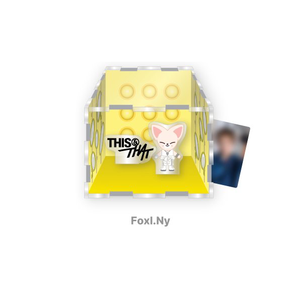 Stray Kids SKZOO Acrylic Container Box THIS and THAT POP UP Store Official MD FOXINY Ver - main image