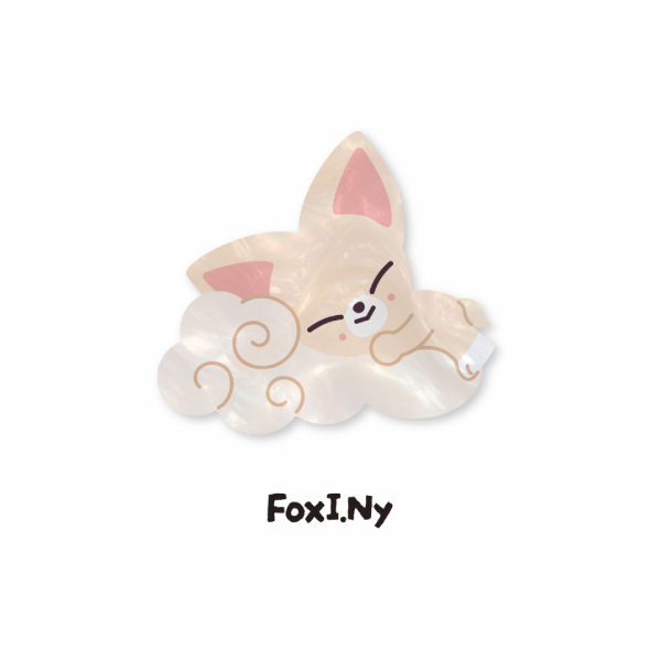 Stray Kids SKZOO Acrylic Hair Clip RUN IT World Tour Official MD FoxINy Ver - main image