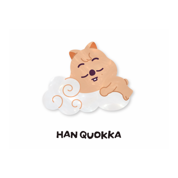 Stray Kids SKZOO Acrylic Hair Clip RUN IT World Tour Official MD HAN QUOKKA Ver - main image