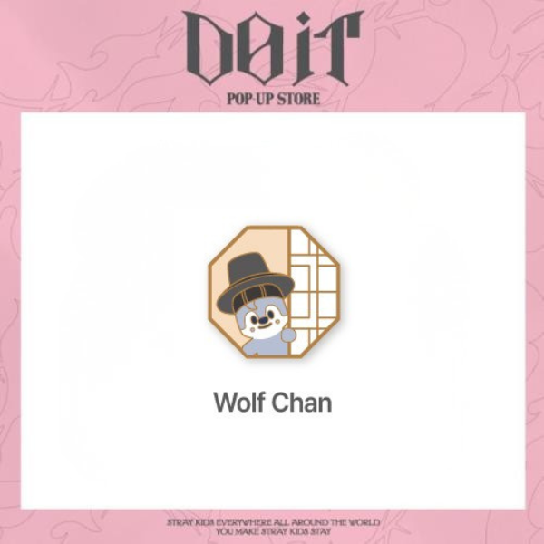 Stray Kids SKZOO Badge DO IT POP-UP Store Official MD - Wolf Chan Ver - Main Image