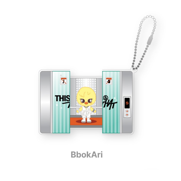 Stray Kids SKZOO Capsule Acrylic Keyring THIS and THAT POP UP Store Official MD BBOKARI Ver - main image
