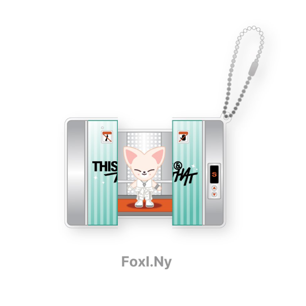 Stray Kids SKZOO Capsule Acrylic Keyring THIS and THAT POP UP Store Official MD FOXINY Ver - main image