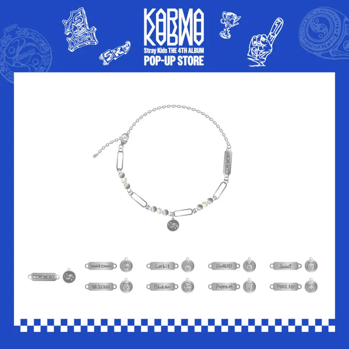 Stray Kids SKZOO Ceremony Necklace KARMA POP UP Store Official MD - main image