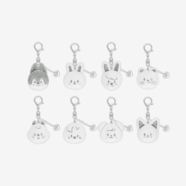 Stray Kids SKZOO Face Keyring Silver Ver dominATE celebrATE World Tour Official MD - main image
