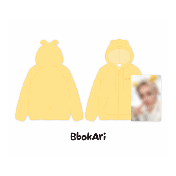 Stray Kids SKZOO Fleece Hood Zip Up RUN IT World Tour Official MD BbokAri Ver - main image
