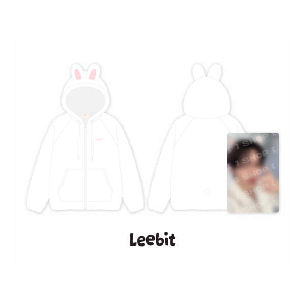 Stray Kids SKZOO Fleece Hood Zip Up RUN IT World Tour Official MD Leebit Ver - main image