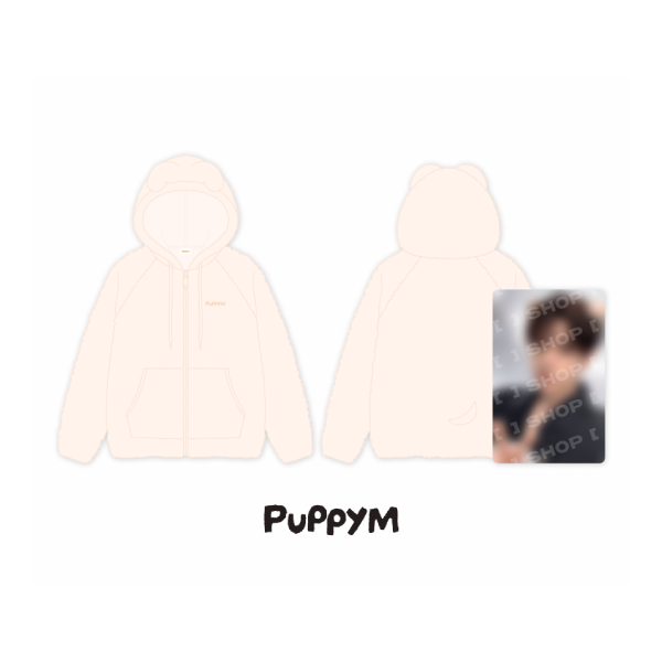 Stray Kids SKZOO Fleece Hood Zip Up RUN IT World Tour Official MD PuppyM Ver - main image