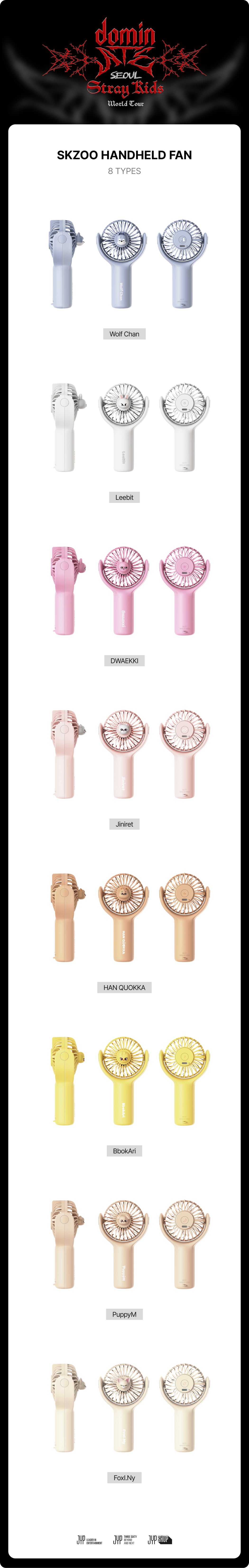 Stray Kids - SKZOO Handheld Fan ['dominATE SEOUL' World Tour Official MD]