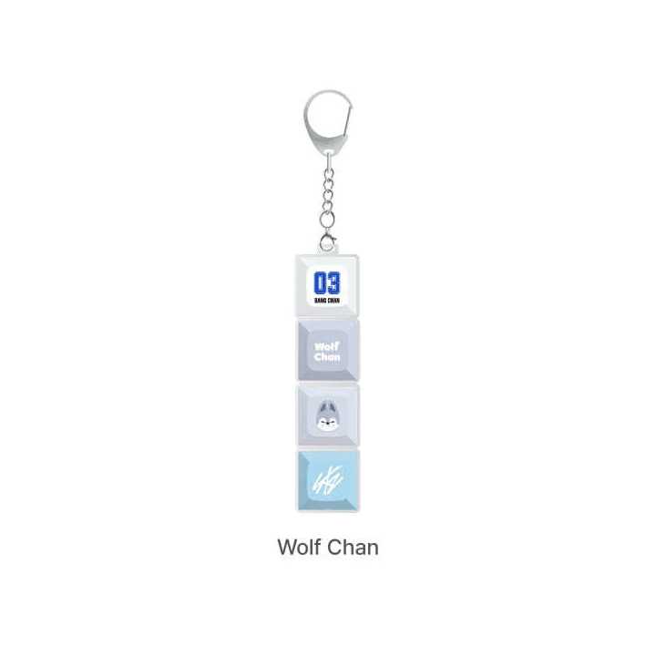 Stray Kids SKZOO Keycap Keyring KARMA POP UP Store Official MD - WOLF CHAN Version