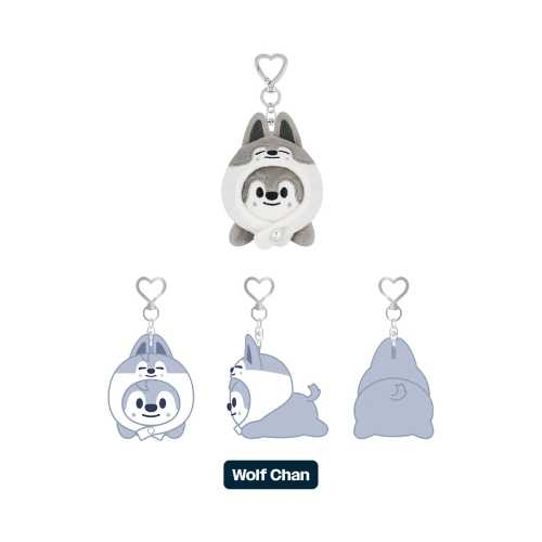 Stray Kids SKZOO Keyring Lying Ver dominATE celebrATE World Tour Official MD - Wolf Chan Version