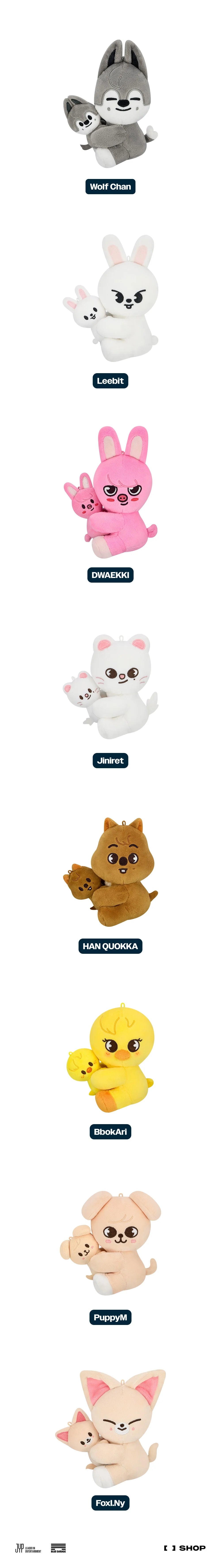 [PRE-ORDER] Stray Kids - SKZOO Magnet Plush Set ['dominATE : celebrATE' World Tour Official MD]