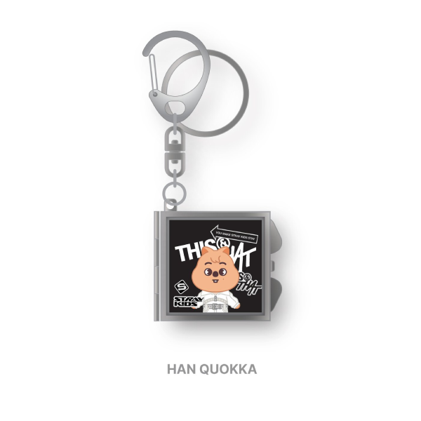 Stray Kids SKZOO Mirror Keyring THIS and THAT POP UP Store Official MD HAN QUOKKA Ver - main image