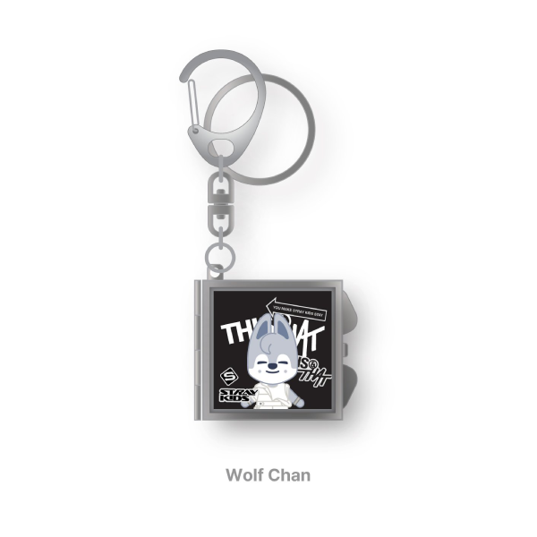 Stray Kids SKZOO Mirror Keyring THIS and THAT POP UP Store Official MD WOLF CHAN Ver - main image
