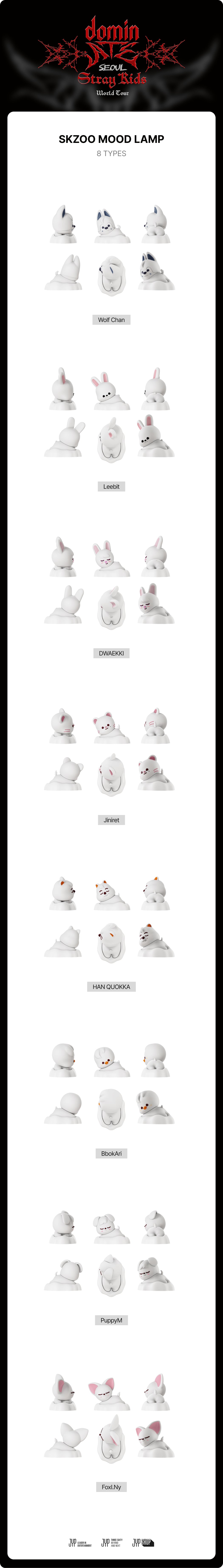Stray Kids - SKZOO Mood Lamp ['dominATE SEOUL' World Tour Official MD]