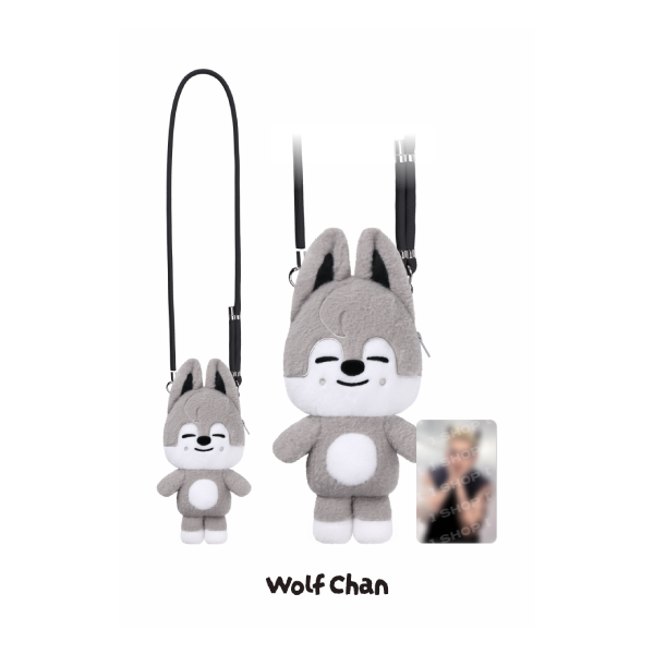 Stray Kids SKZOO Plush Cross Bag RUN IT World Tour Official MD - Wolf Chan Ver - Main Image