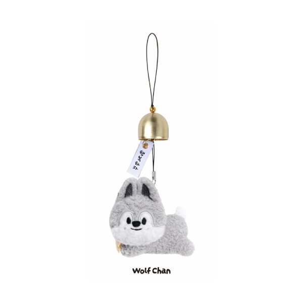 Stray Kids SKZOO Plush Door Bell Keyring RUN IT World Tour Official MD Wolf Chan Ver - main image