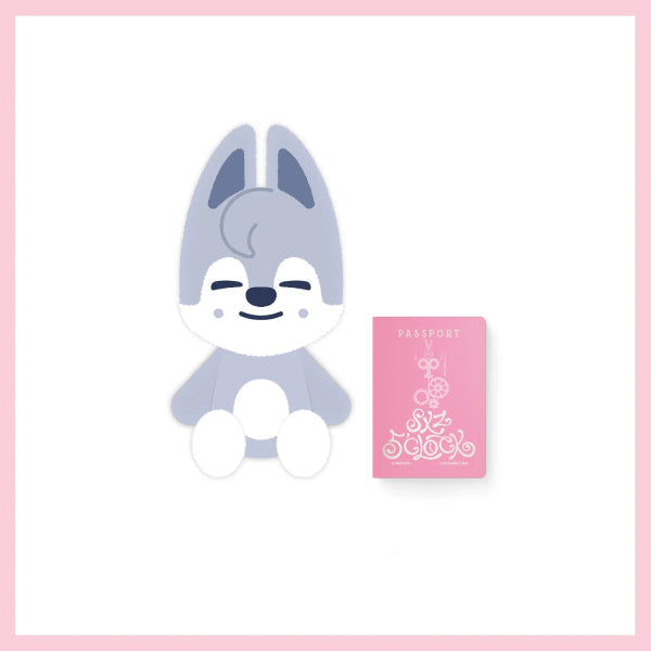 Stray Kids SKZOO Plush Teddybear Ver 5th Fanmeeting SKZ 5 CLOCK Official MD - Wolf Chan Version