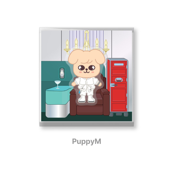 Stray Kids SKZOO Spinning Magnet THIS and THAT POP UP Store Official MD PUPPYM Ver - main image