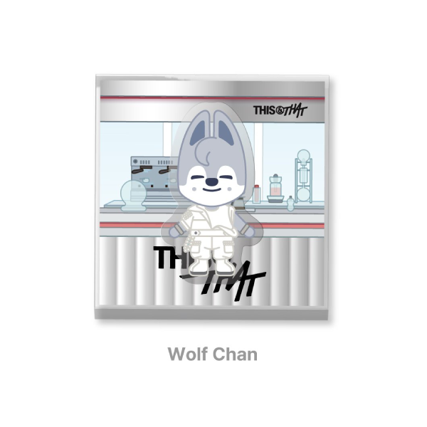 Stray Kids SKZOO Spinning Magnet THIS and THAT POP UP Store Official MD WOLF CHAN Ver - main image