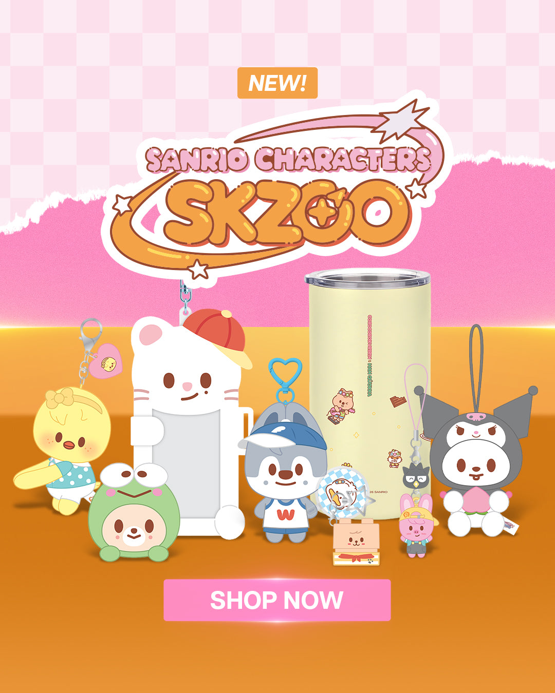 Stray Kids - SKZOO X SANRIO CHARACTERS Official MD Banner Mobile