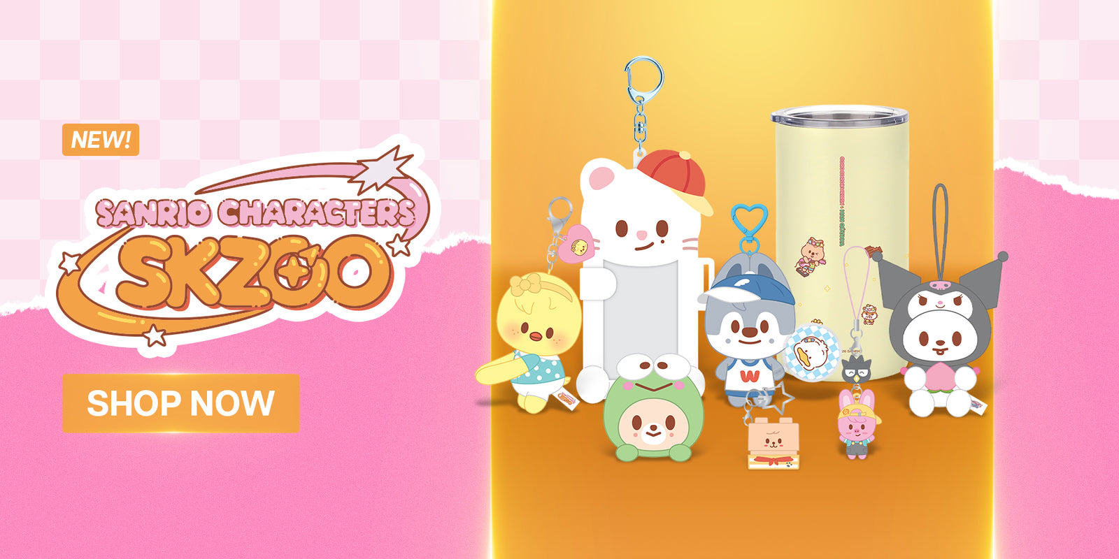 Stray Kids - SKZOO X SANRIO CHARACTERS Official MD Banner