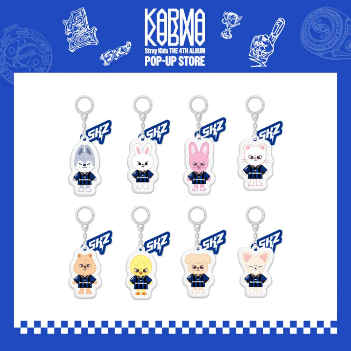 Stray Kids SKZOO Yinyang Keyring KARMA POP UP Store Official MD - main image