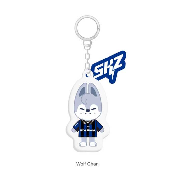 Stray Kids SKZOO Yinyang Keyring KARMA POP UP Store Official MD - WOLF CHAN Version