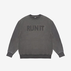 straykids RUN IT JAPAN グレー　スキズ　Lサイズ Stray Kids - Sweatshirt ['RUN IT JAPAN' World Tour Official MD