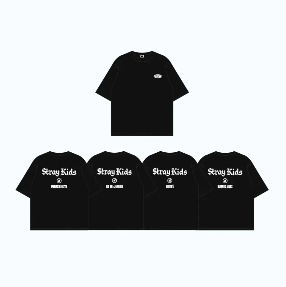 Stray Kids T-Shirt SKZOO EVERYWHERE ALL AROUND THE WORLD Global POP-UP Official MD - Main Image