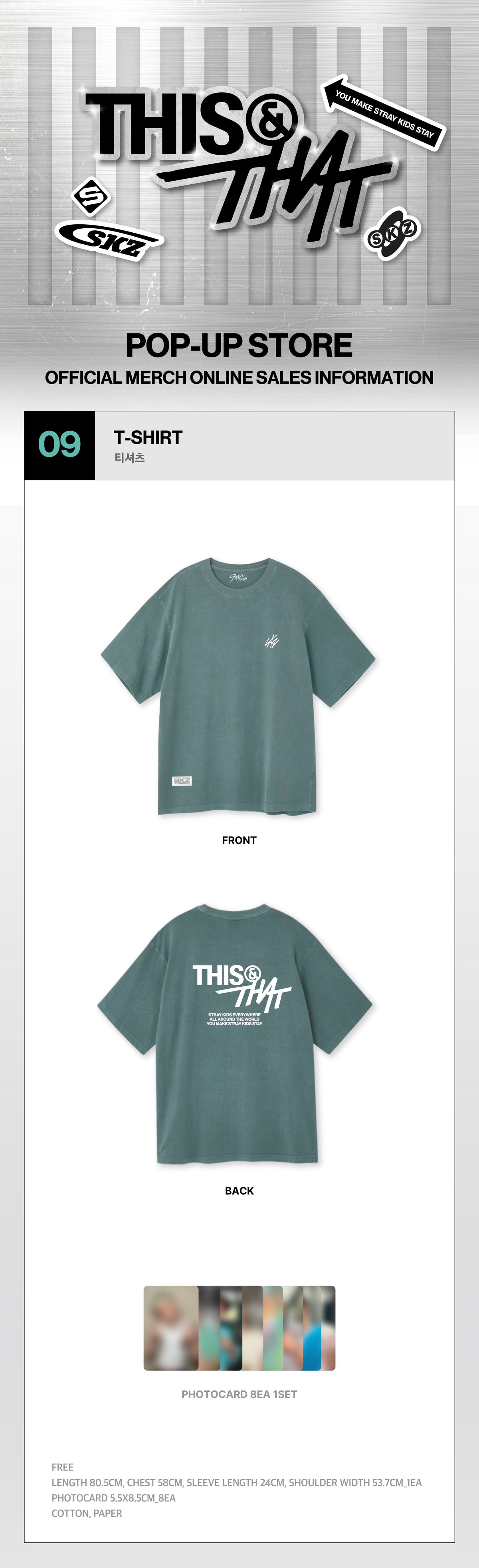 [PRE-ORDER] Stray Kids - T-Shirt [THIS & THAT POP-UP Store Official MD] gallery image 1