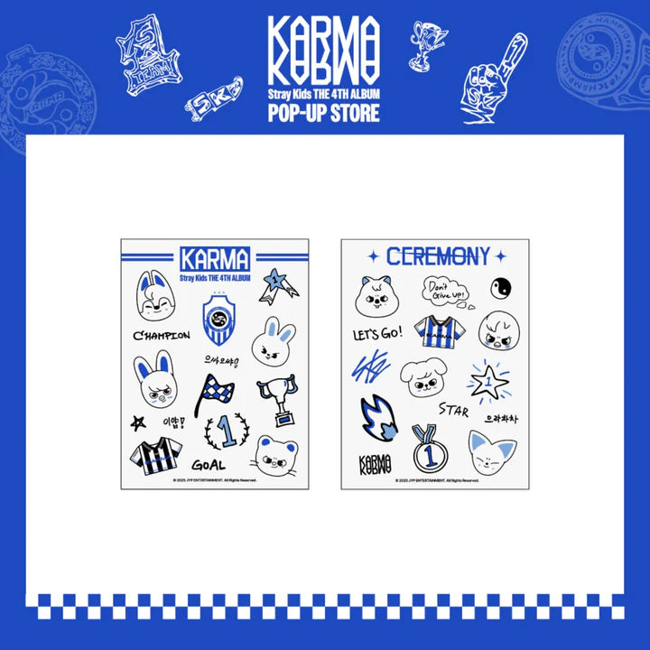 straykids KARMA ポップアップ ミラー QR トレカ ステッカー Stray Kids - straykids KARMA ポップアップ ミラー QR トレカ