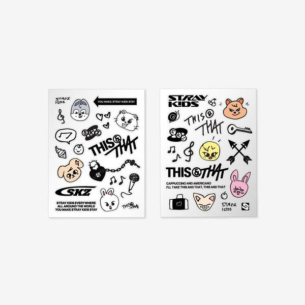 Stray Kids Tattoo Sticker THIS and THAT POP UP Store Official MD - main image