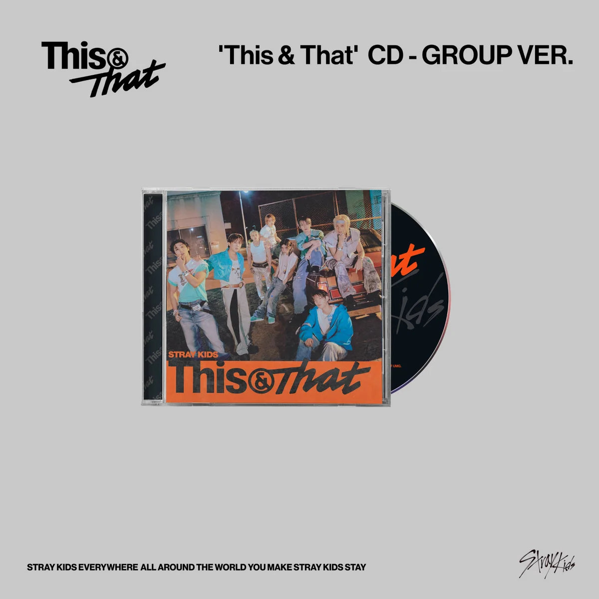 Stray Kids THIS and THAT 10th Mini Album Single CD GROUP Ver - Main Image