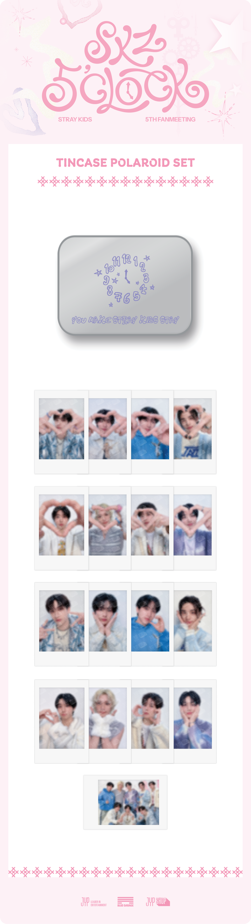 Stray Kids - Tincase Polaroid Set [5th Fanmeeting 'SKZ 5'CLOCK Stray Kids - Tincase Polaroid Set [5th Fanmeeting 'SKZ 5'CLOCK