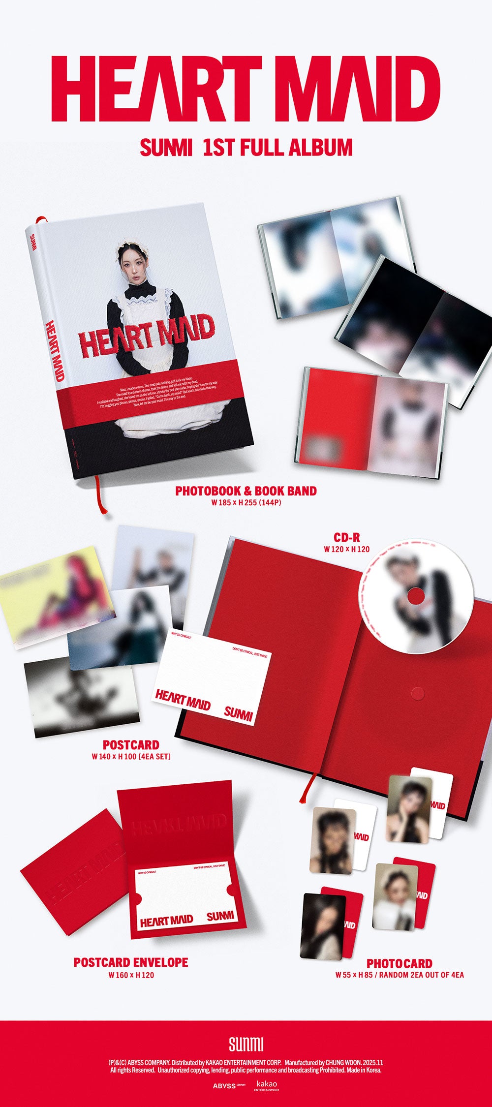 SUNMI - HEART MAID [1st Album]