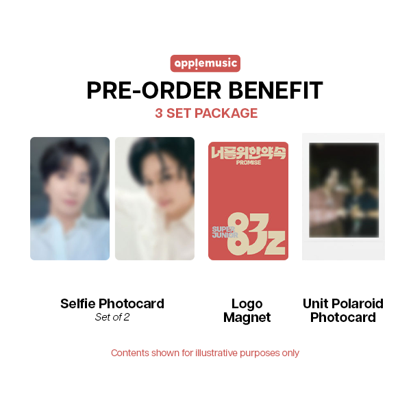 SUPER JUNIOR-83z Promise 1st Mini Album 3 Set Package - Apple Music POBs