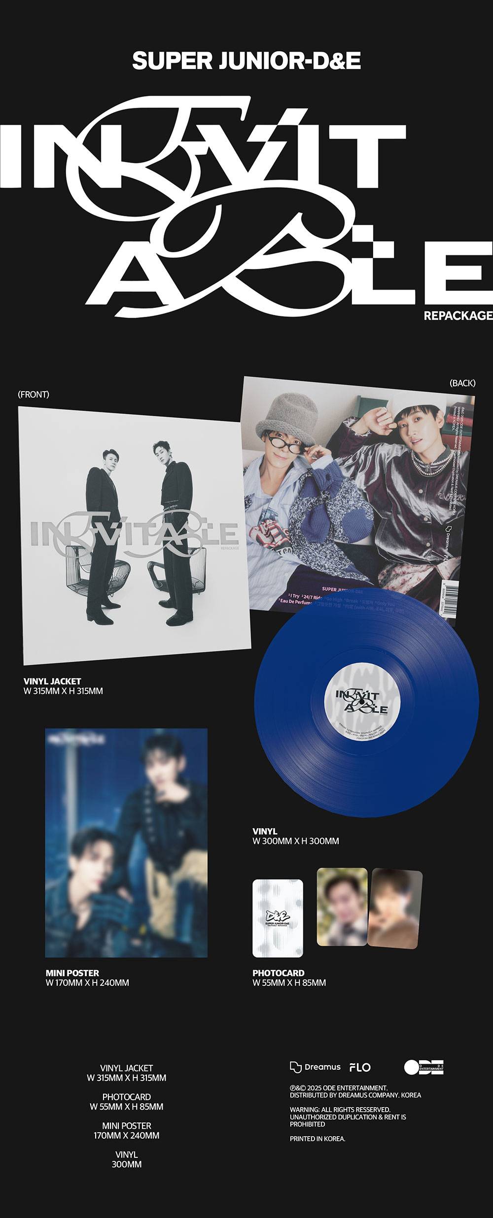 Super Junior D&E - INEVITABLE [6th Mini Album - LP Ver.]