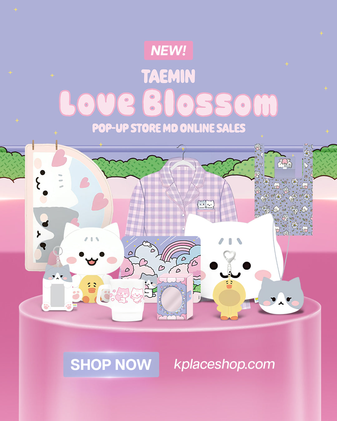 TAEMIN LOVE BLOSSOM MD Banner Mobile Short