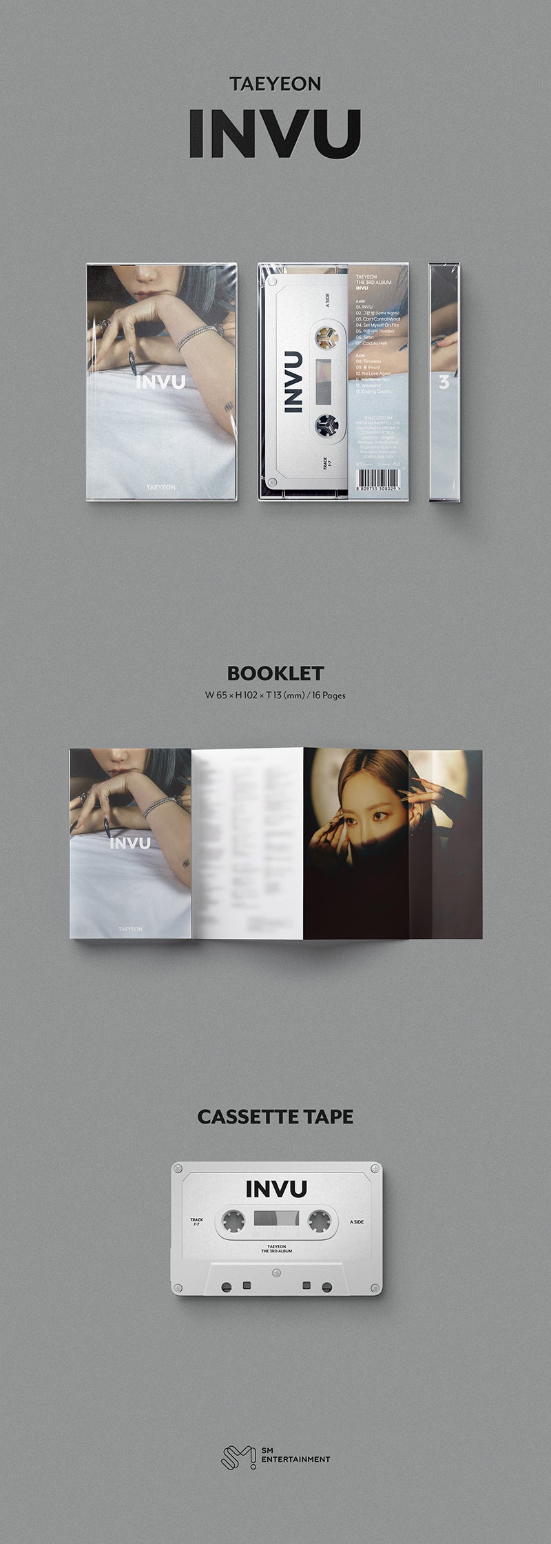 TAEYEON - INVU [3rd Album - TAPE Ver.]