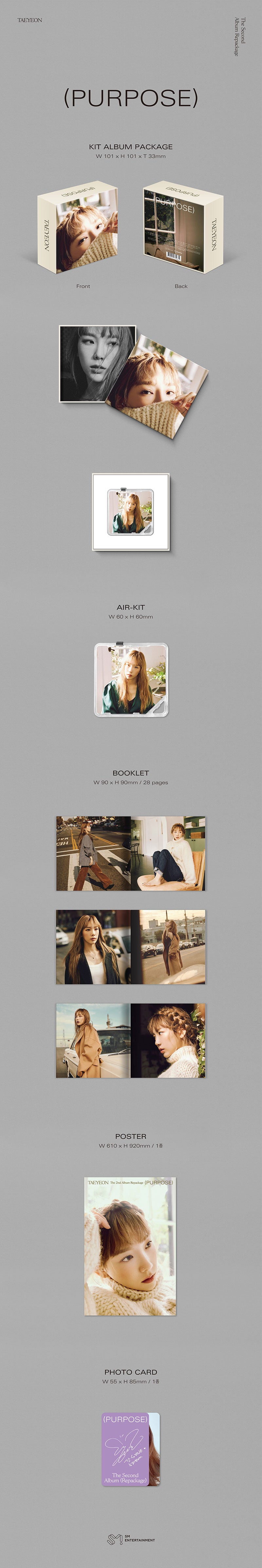 TAEYEON - Purpose [2nd Album Repackage - KiT Ver.]