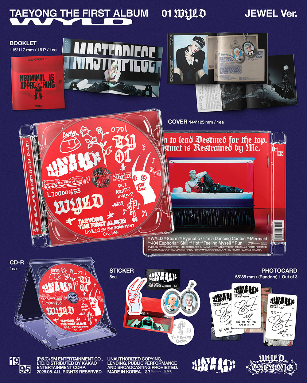 [PRE-ORDER] TAEYONG - WYLD [1st Album - Jewel Case Ver.]