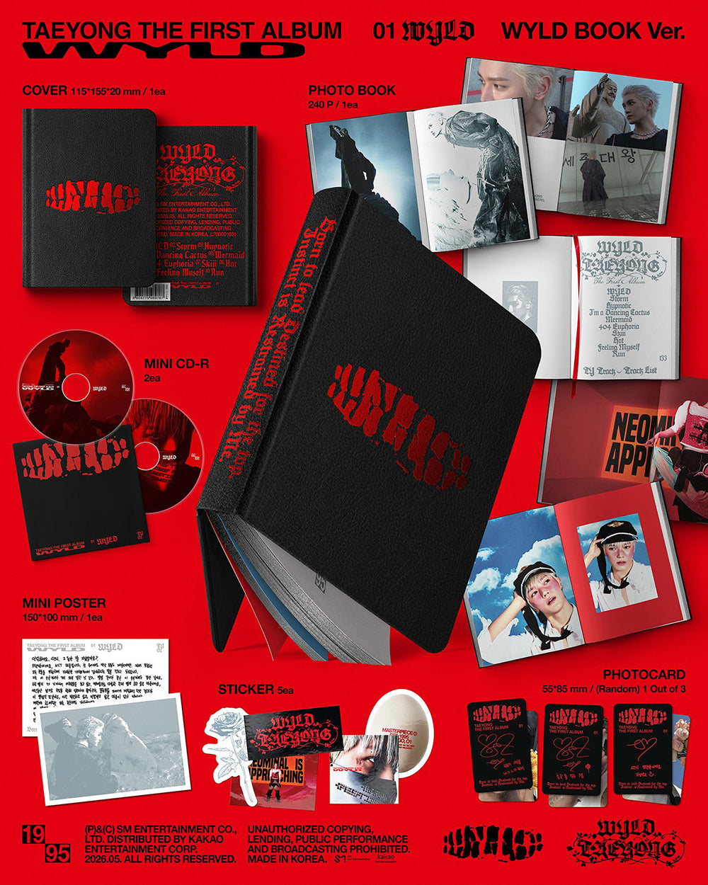TAEYONG - WYLD [1st Album - WYLD BOOK Ver.]