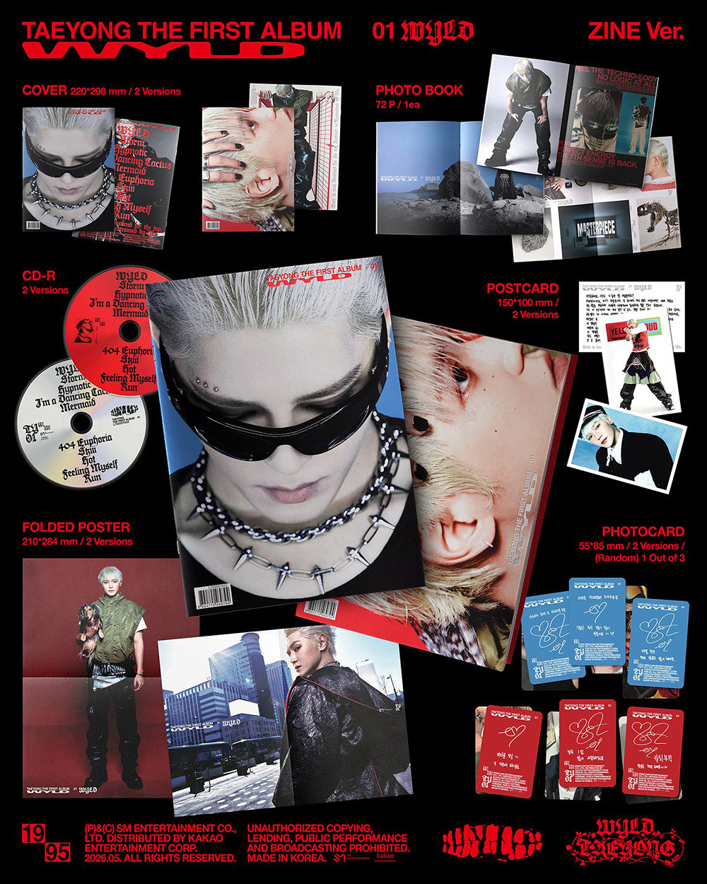 [PRE-ORDER] TAEYONG - WYLD [1st Album - Zine Ver.]