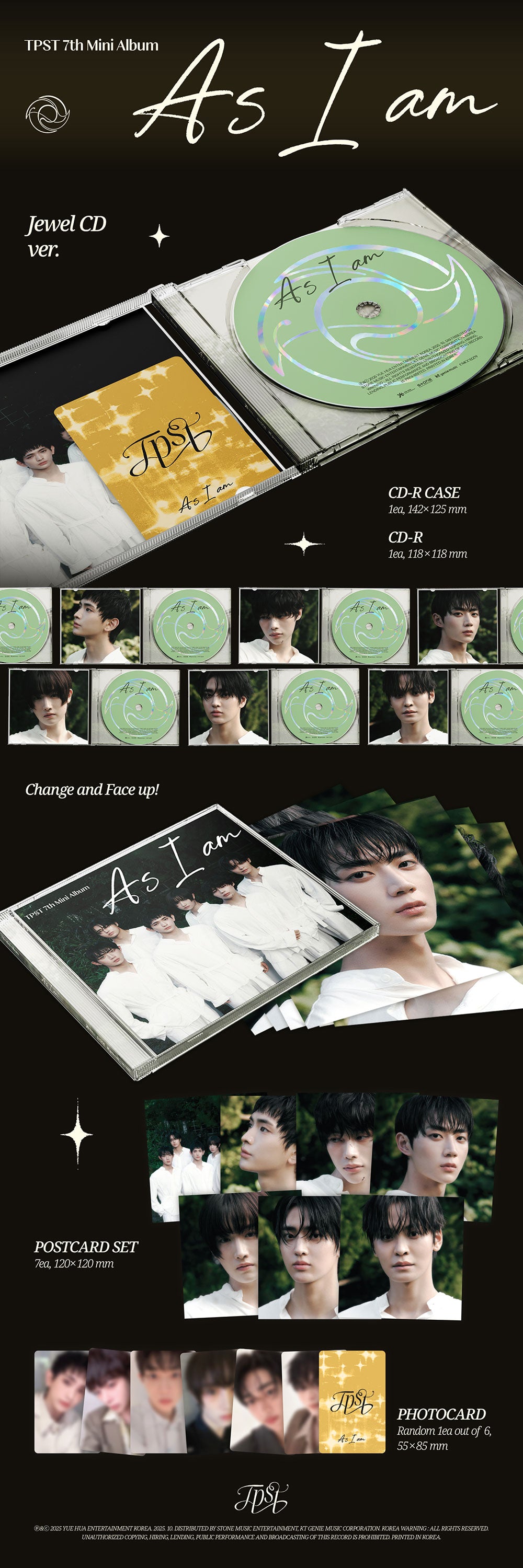 [PRE-ORDER] TEMPEST - As I am [7th Mini Album - Jewel Ver.]