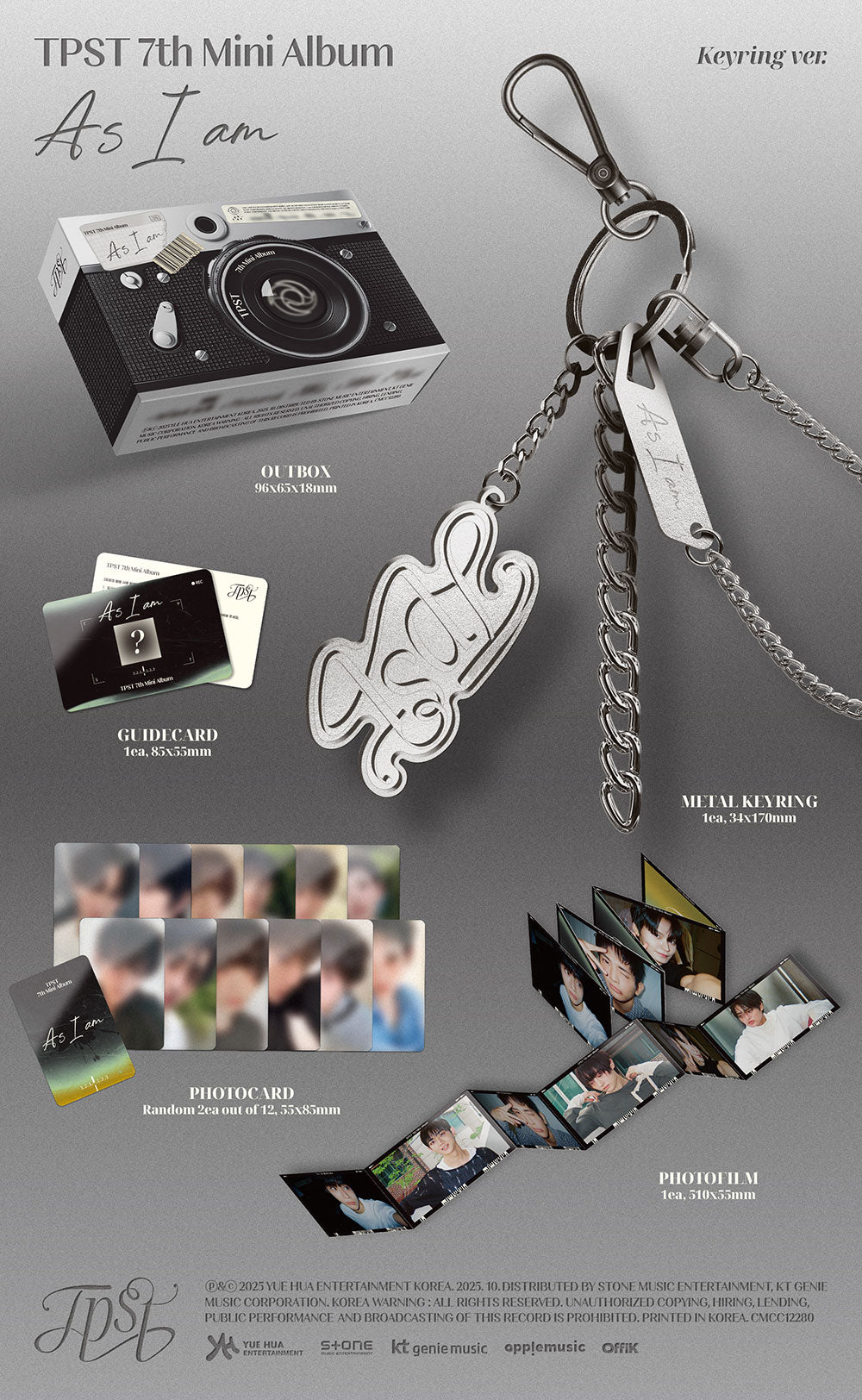 [PRE-ORDER] TEMPEST - As I am [7th Mini Album - Keyring Ver.]