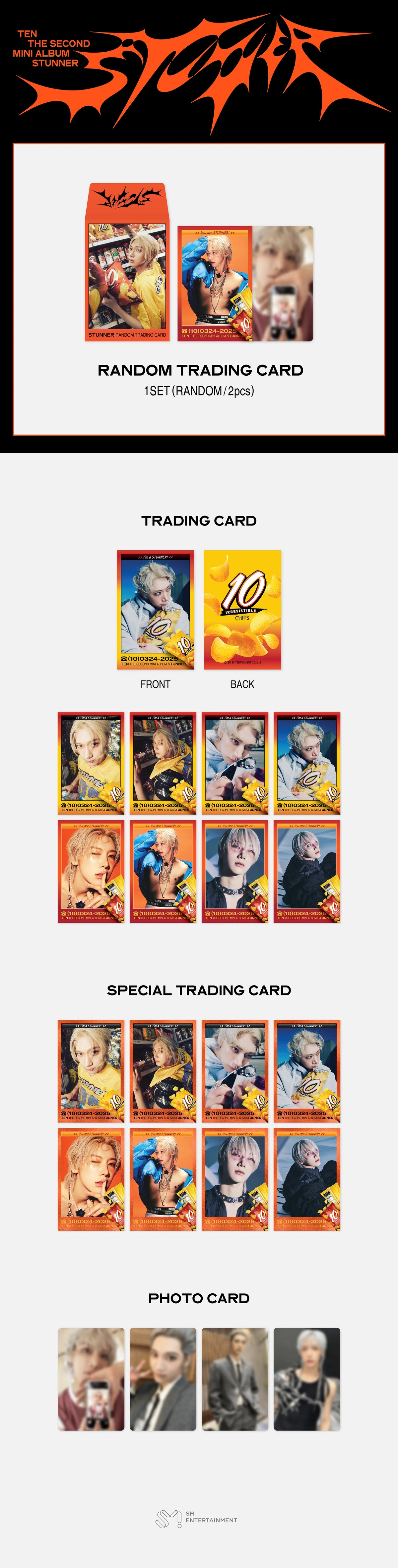 TEN TENCORE0110 10周年コンサート トレカセットおまけつき TEN - Random Trading Card Set [STUNNER Official MD] - K PLACE