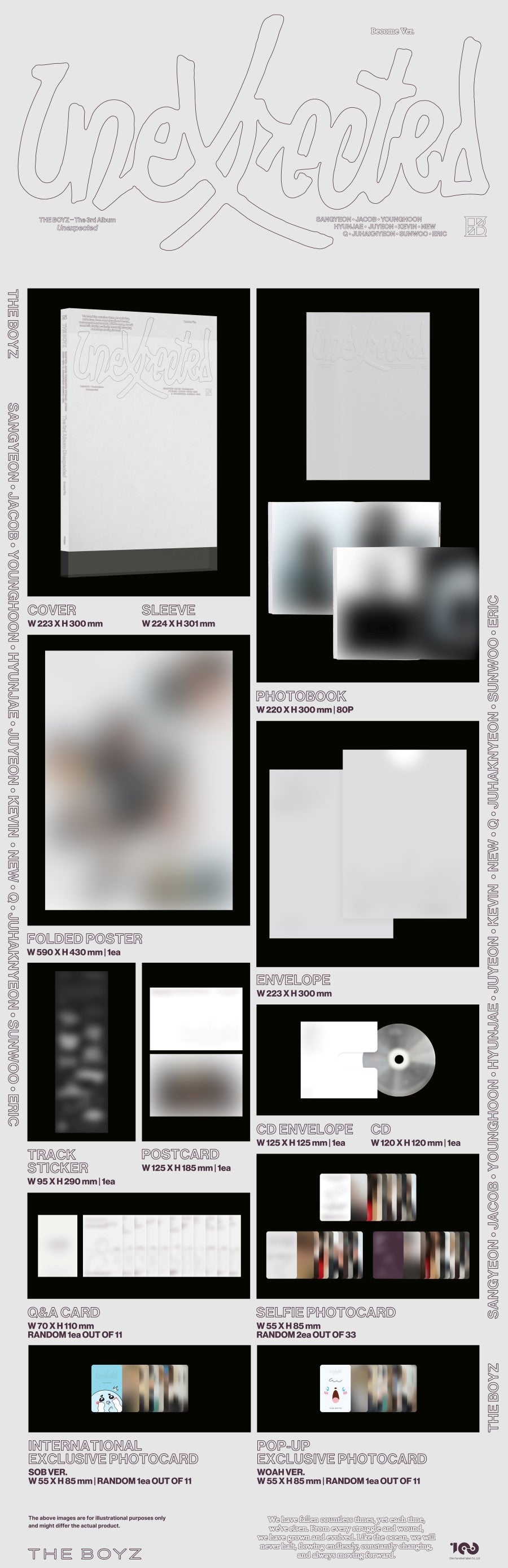 2024年 お歳暮・冬ギフト特集 BOYZ THE - Ver POP-UP Photobook - Album [3rd Unexpected タレントカード