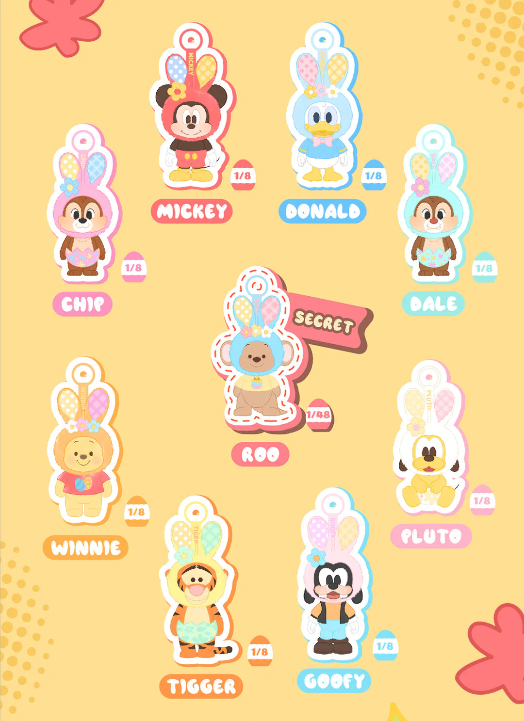 TOPTOY x DISNEY - Easter Egg Series Plush Charm Blind Box gallery image 17