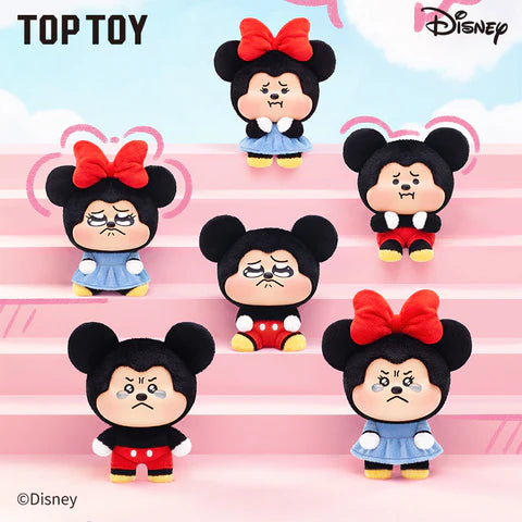 TOPTOY x DISNEY Mickey & Minnie Pouty Series Plush Charm Blind Box - Single Box - Main Image